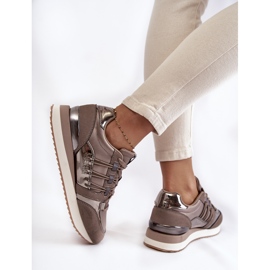 Zapatos deportivos de moda para mujer Big Star KK274112 Gris oscuro 3