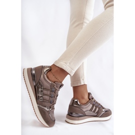 Zapatos deportivos de moda para mujer Big Star KK274112 Gris oscuro 5