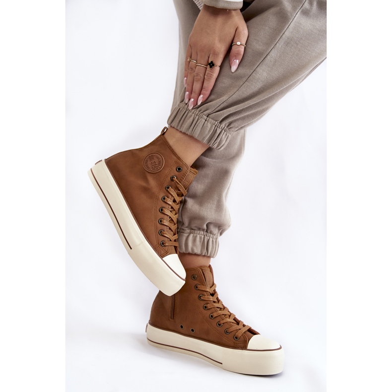 Zapatillas altas con aislamiento para mujer Big Star KK274171 Marrón 2