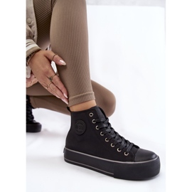 Zapatillas altas con aislamiento para mujer Big Star KK274173 Black negro 7
