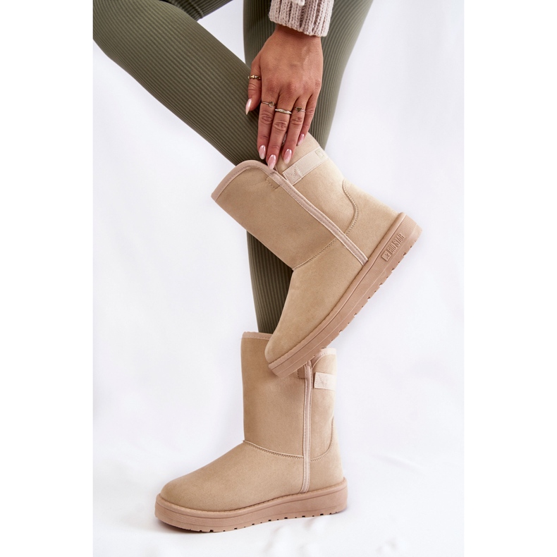 Botas altas de nieve para mujer Big Star KK274617 Beige claro 1 Botas altas de nieve para mujer Big Star KK274617 Beige claro 1
