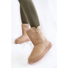 Botas altas de nieve para mujer Big Star KK274617 Beige claro 2 Botas altas de nieve para mujer Big Star KK274617 Beige claro 2
