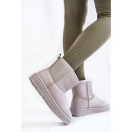 Botas de nieve sin cordones para mujer Big Star KK274613 Gris 5