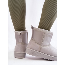 Botas de nieve sin cordones para mujer Big Star KK274613 Gris 6