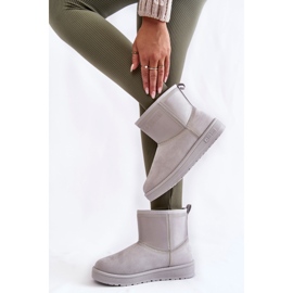 Botas de nieve sin cordones para mujer Big Star KK274613 Gris 3