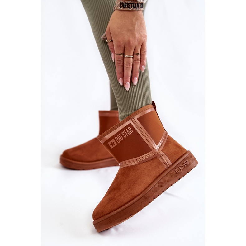 Botas de nieve sin cordones para mujer Big Star KK274612 Marrón 2