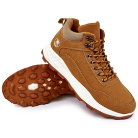 BM Zapatos de trekking cálidos para hombre Trappers Camel Otto marrón 5