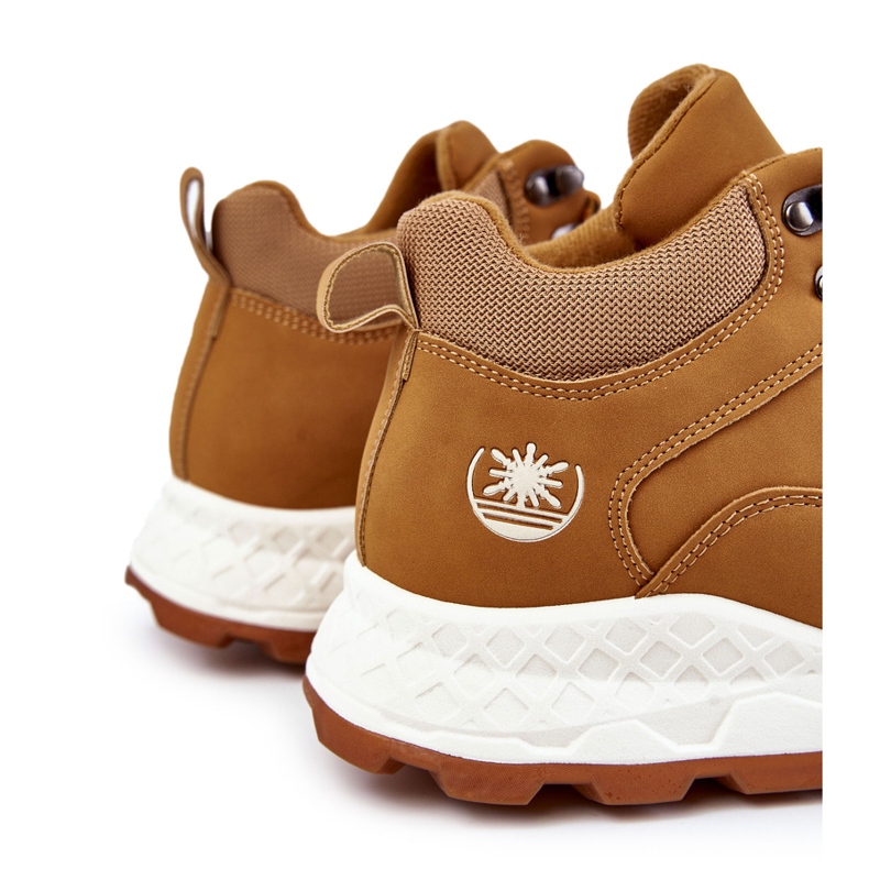 BM Zapatos de trekking cálidos para hombre Trappers Camel Otto marrón 1