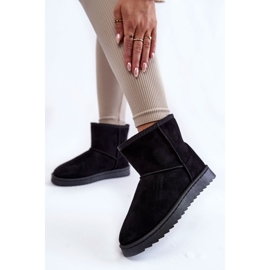 Botas de nieve aisladas para mujer Negro 2