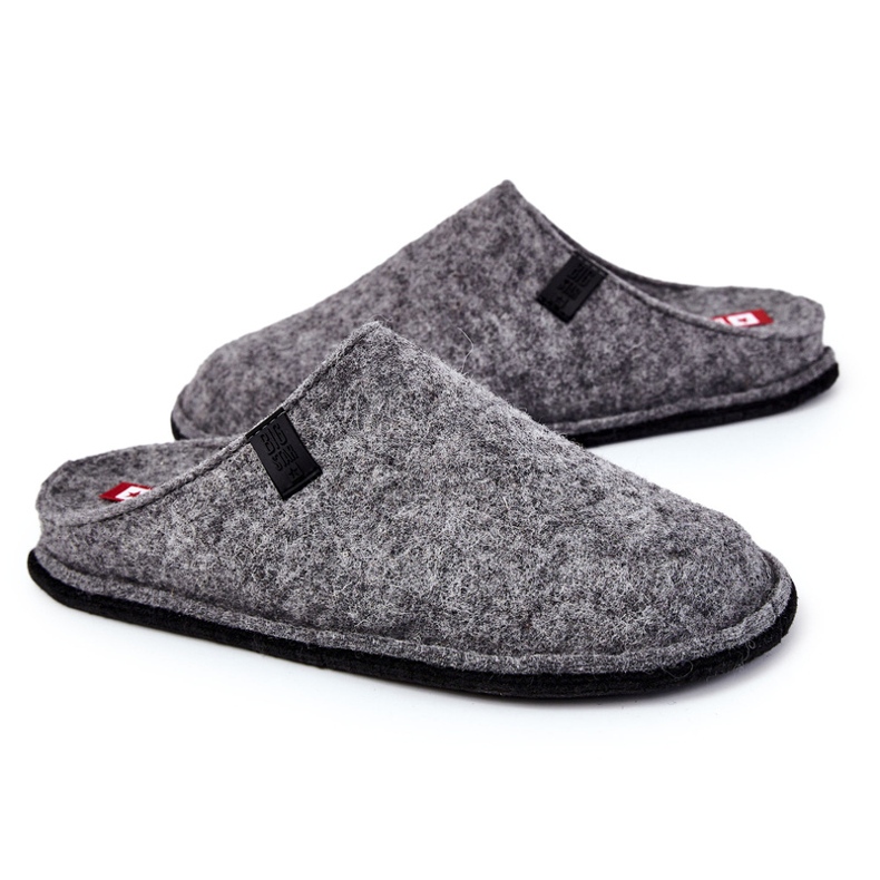 Pantuflas Clásicas de Hombre Big Star KK176001 Gris 1