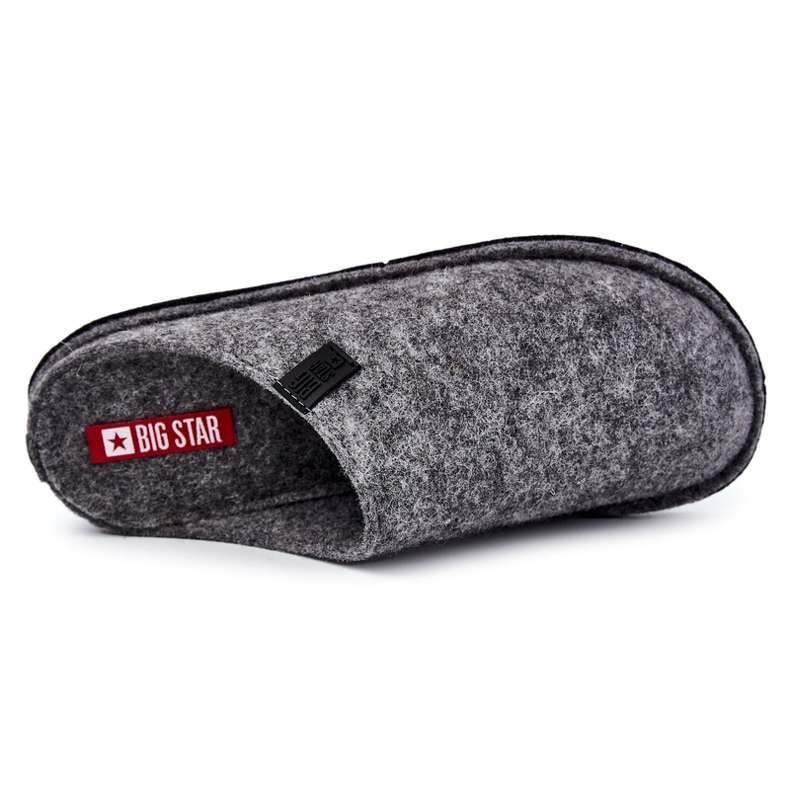 Pantuflas Clásicas de Hombre Big Star KK176001 Gris 2