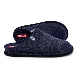 Pantuflas Clásicas de Hombre Big Star KK176004 Azul Marino 3
