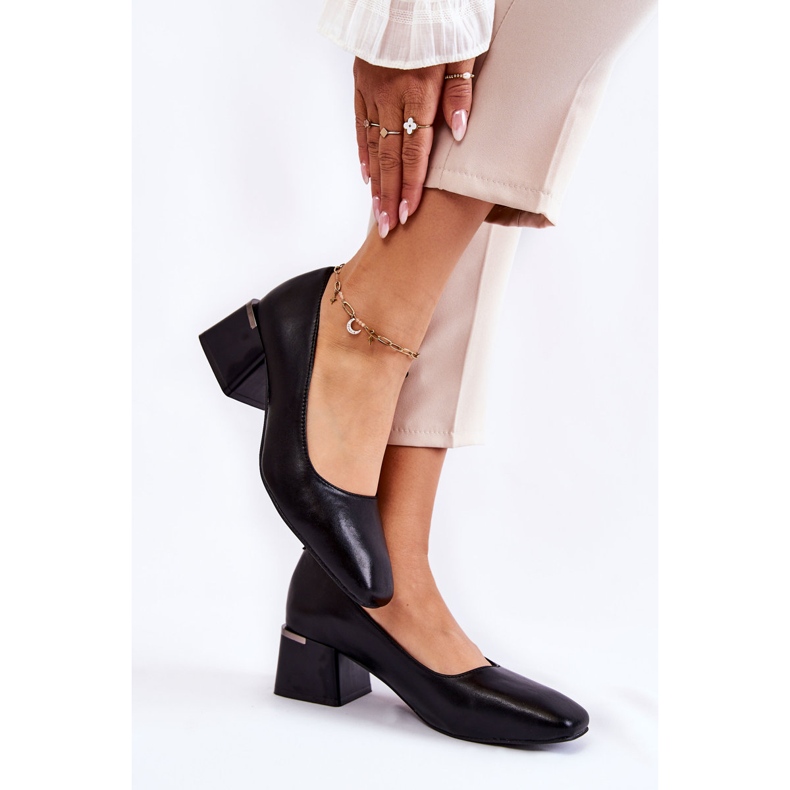 Zapatos De Salón De Piel La.Fi 230034B-QN Negro 2