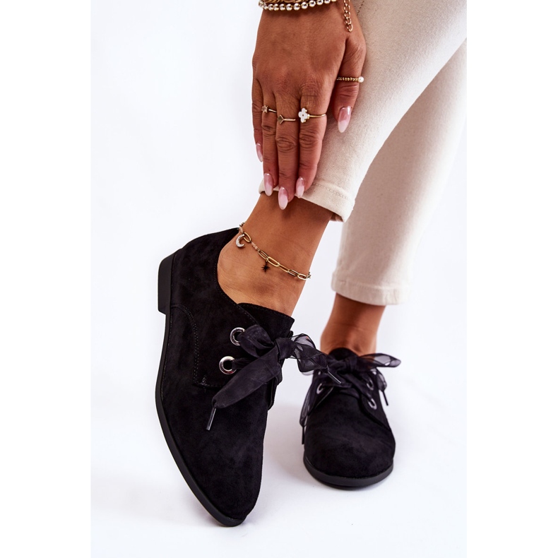 Zapatos Atados Mujer Ante La.Fi 210014B-SU Negro 1