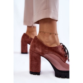 PA2 Botas lacadas de gamuza de moda en la plataforma carisa rosa. rosado 4