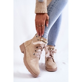 FB2 Botas Abrigadas Ante Cremallera Con Perlas Beige Raiso 1 FB2 Botas Abrigadas Ante Cremallera Con Perlas Beige Raiso 1