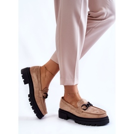 Mocasines Mujer Mocasines Ante La.Fi Beige Willows 3