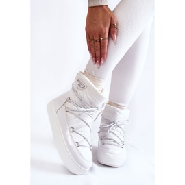 PM1 Botas de nieve con cordones de moda para mujer en blanco Carrios 1 PM1 Botas de nieve con cordones de moda para mujer en blanco Carrios 1