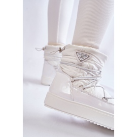 PM1 Botas de nieve con cordones de moda para mujer en blanco Carrios 5