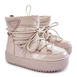 PM1 Beige Botas de nieve con cordones Colina Warm marrón 6