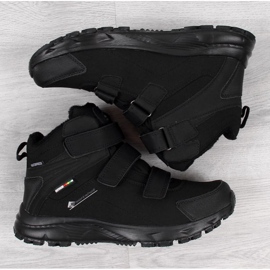 Zapatos trekking impermeables con velcro American Club W AM854 negro 2
