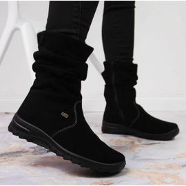 Botas insuladas de piel RIEKER W RKR130 negro 2