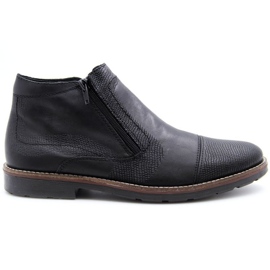 Botas de piel con aislamiento Rieker M RKR269 negro 4