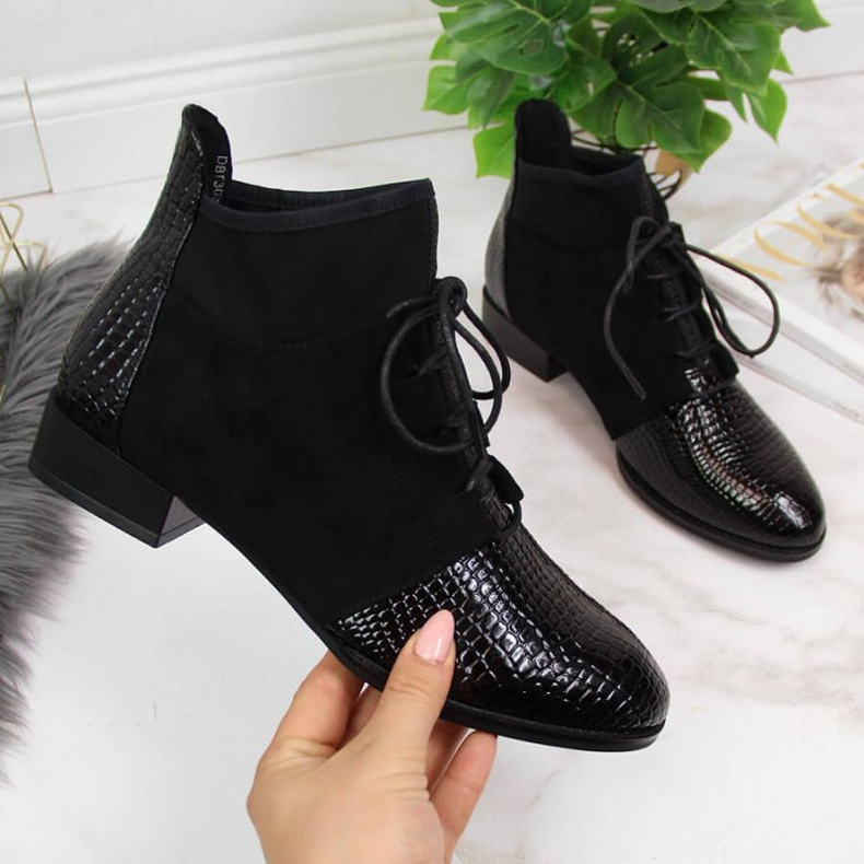 Botas con aislamiento de piel de serpiente Filippo W PAW267A negro 1