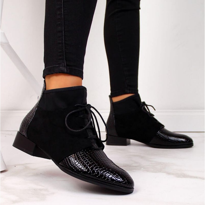 Botas con aislamiento de piel de serpiente Filippo W PAW267A negro 2