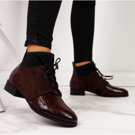 Botas con aislamiento de piel de serpiente Filippo W PAW267B marrón 2