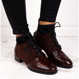 Botas con aislamiento de piel de serpiente Filippo W PAW267B marrón 3