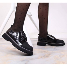 Zapatos piel lacada Artiker W HBH37 negro 3