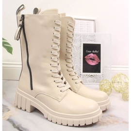 Botas insuladas de piel Artiker W HBH38B beige 1