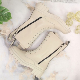 Botas insuladas de piel Artiker W HBH38B beige 7