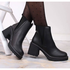 Botines Chelsea en piel post insulado Artiker W HBH41 negro 1