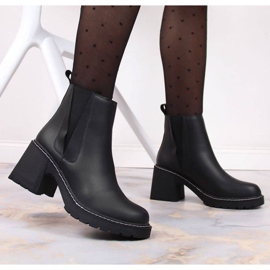 Botines Chelsea en piel post insulado Artiker W HBH41 negro 3