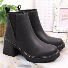 Botines Chelsea en piel post insulado Artiker W HBH41 negro 5