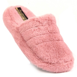Zapatillas de estar por casa de felpa rosa para mujer T.Sokolski rosado 1