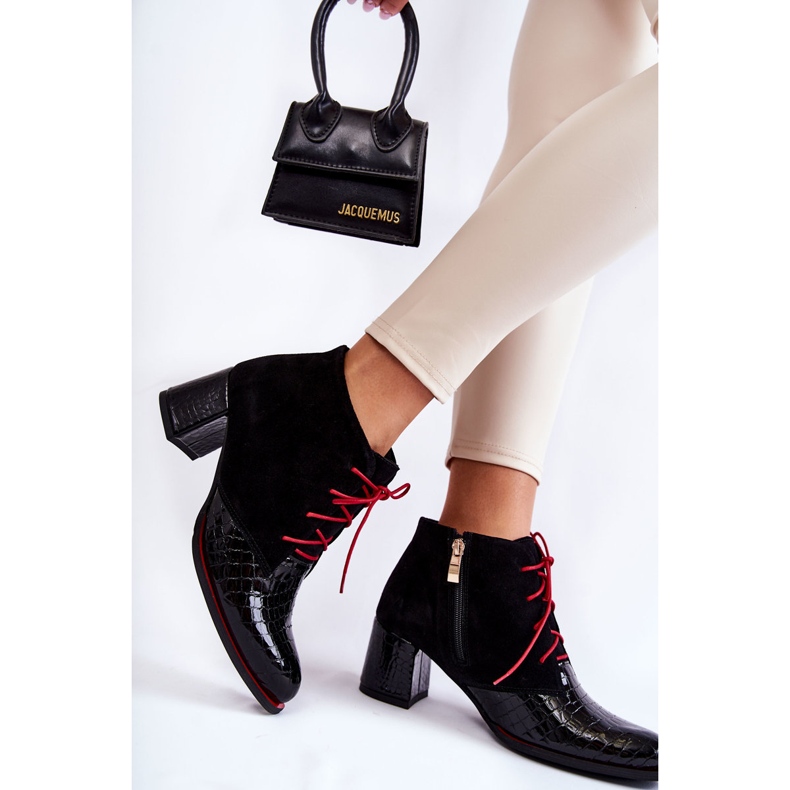 PA2 Botas Mujer Tacón Bajo Negro Ebba 2