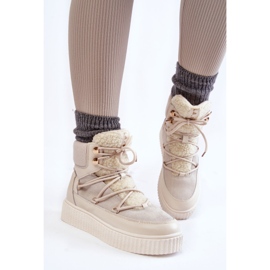 PL4 Botas de nieve para mujer La.Fi 280072W-QN Beige claro 4