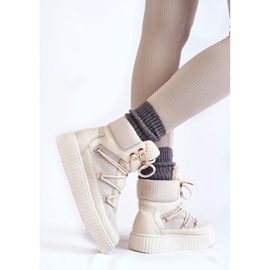 PL4 Botas de nieve para mujer La.Fi 280072W-QN Beige claro 6