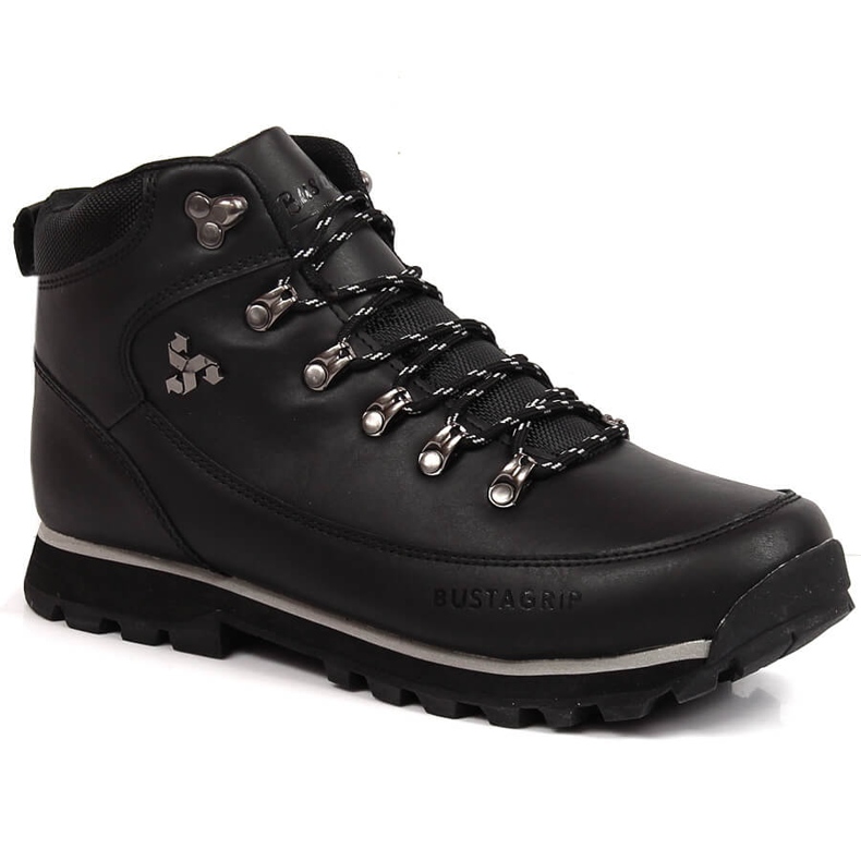 Zapatos trekking hombre Outback Bustagrip piel negra negro 1