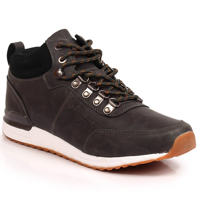 Zapatos hombre piel gris Jogger Bustagrip 1