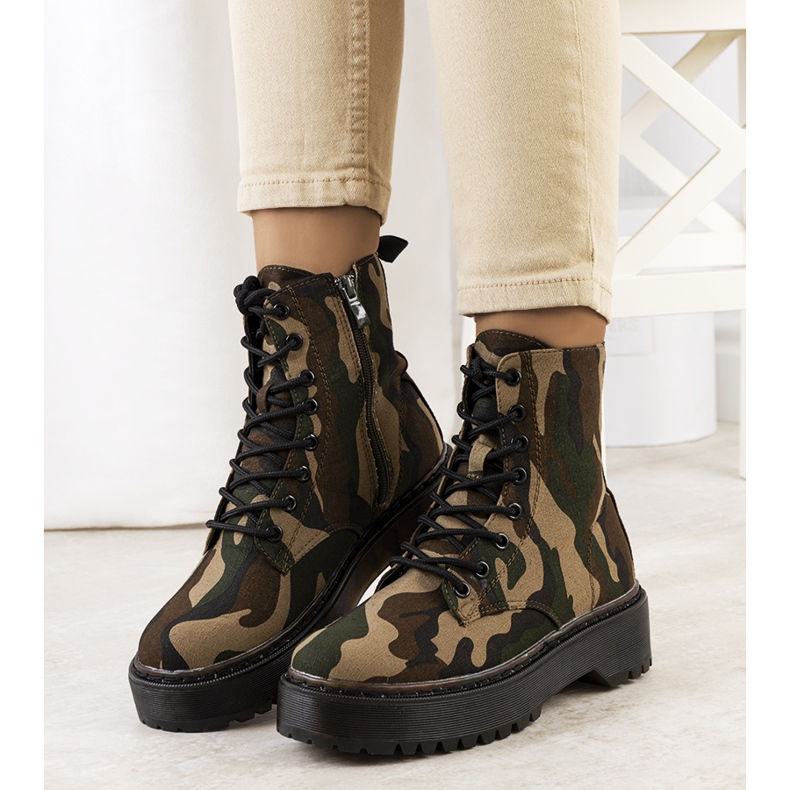 PA1 Tramperos militares verdes de Lanita marrón 1 PA1 Tramperos militares verdes de Lanita marrón 1