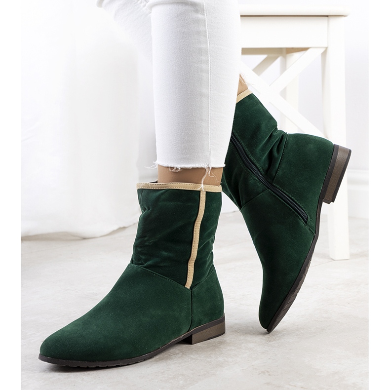 PA1 Botas Lersey clásicas verdes beige 1