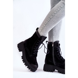PL5 Botas Cálidas Clásicas Ante Negras Caima negro 6