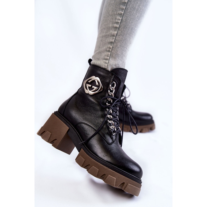 PL5 Botas Cálidas Raynes Piel Negra Con Cremallera negro 2