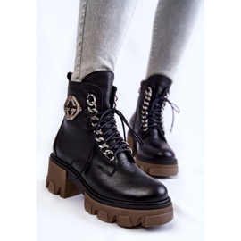 PL5 Botas Cálidas Raynes Piel Negra Con Cremallera negro 6