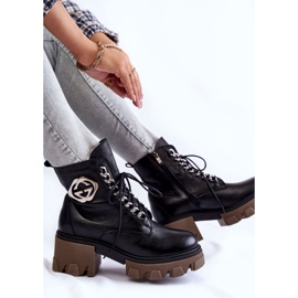 PL5 Botas Cálidas Raynes Piel Negra Con Cremallera negro 7