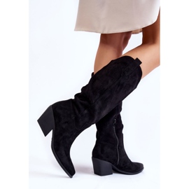 FB2 Botas Mujer Ante Negro Alaina 4